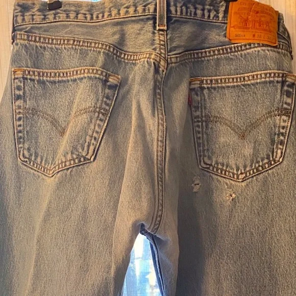 VINTAGE USA LEVIS 501🔥 34/32 - Picture 2 of 9